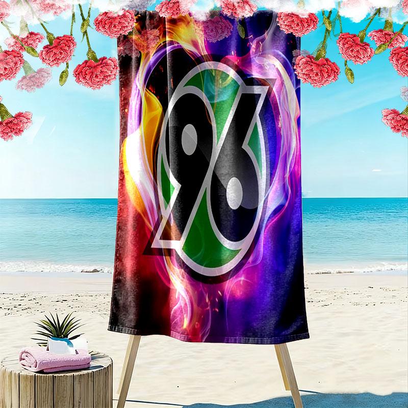 Hannover Legacy Print Beach Towel, Large Soft Quick Dry Towel for Beach Camping Swimming