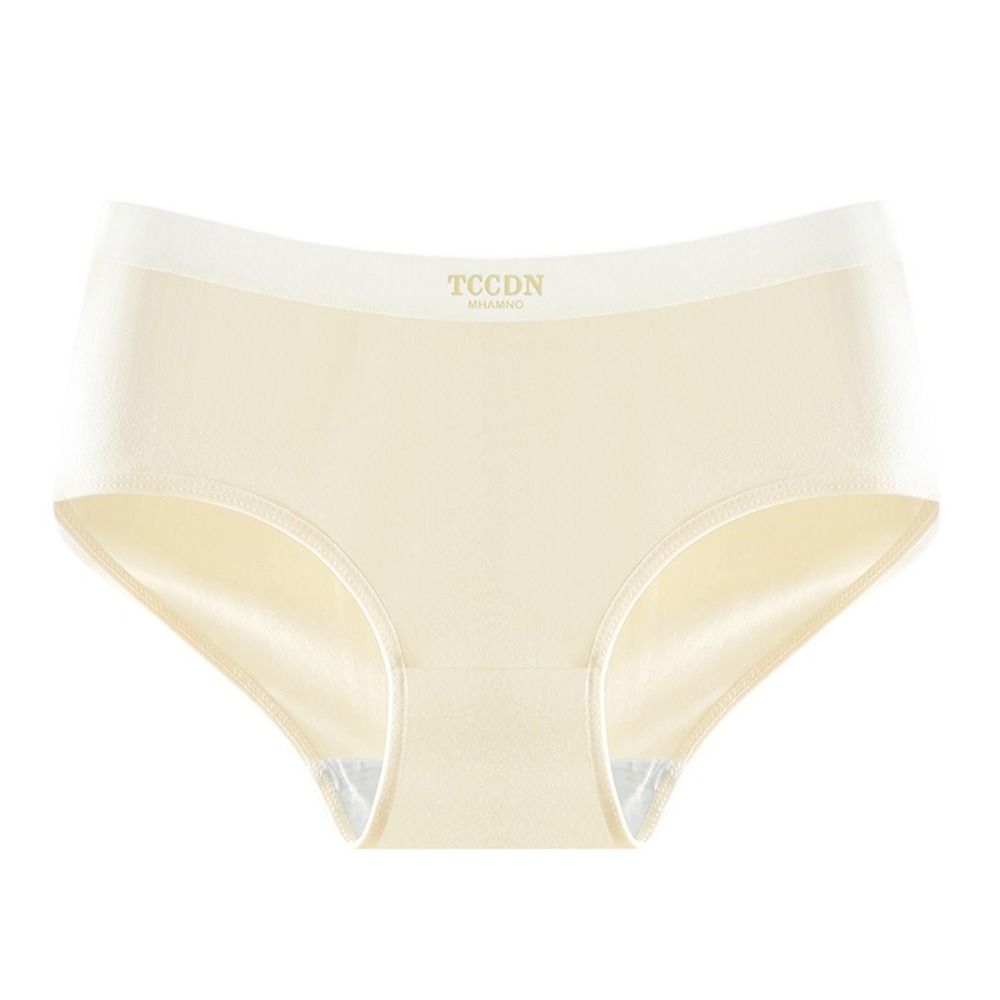5PCS Cotton Crotch Simple Solid Briefs Thin Women's Underpants Fashion Mid Waist Panties  Girl