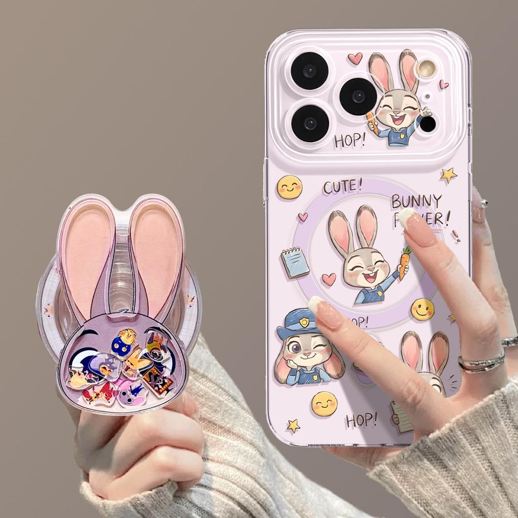 Carrot Rabbit Suitable for 17 Magnetic Holder Soft Cute Phone Case