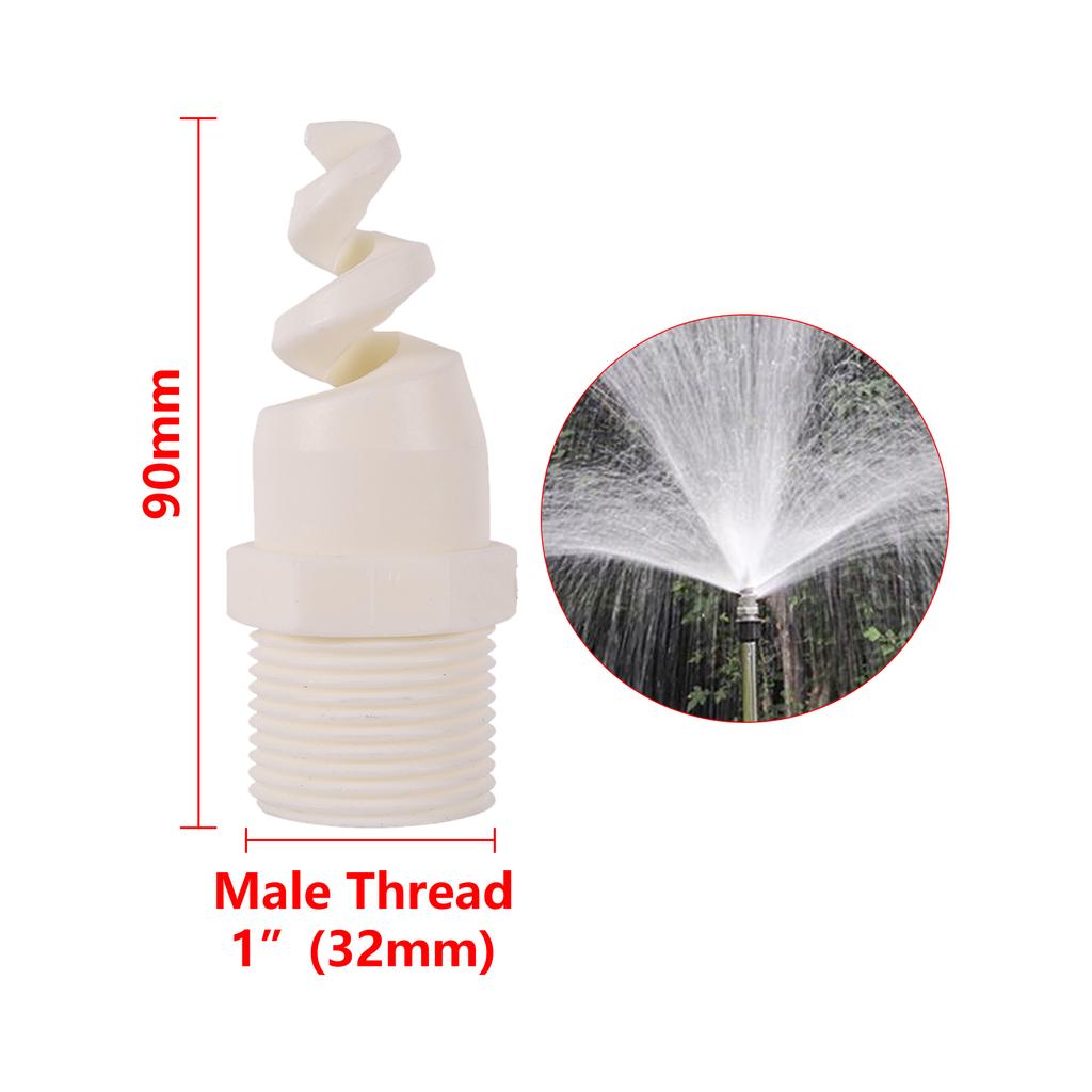 1/4" 3/8" 1/2" 3/4" 1" Male Spiral Cone Spray Nozzle Cooling Tower Cooling Dust Collector Sprinkler Garden Yard Lawn Sprinkler