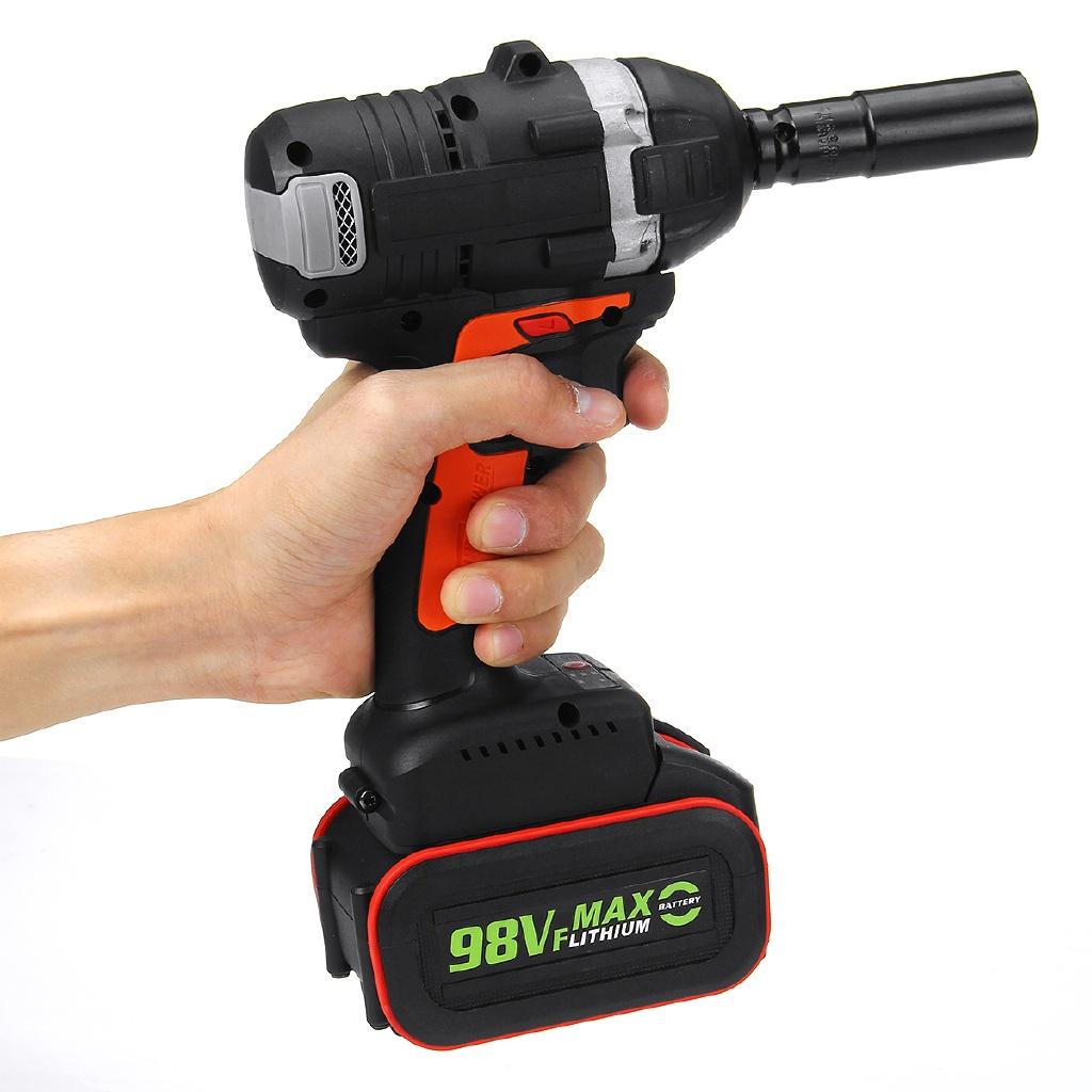 3500rpm 2 IN 1 Cordless Brushless Wrench Electric Socket Impact Wrench 10000mah Lithium-lon Battery Power Kit