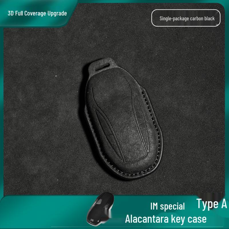 IM Car Key Suede Protective Cover - Dirt-Resistant, Unisex Remote Key Cover