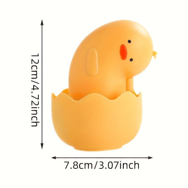 2 Stück Entenförmige Spülbürsten, Hochleistungs-Scheuerbürsten mit rutschfestem Sockel, Niedliches gelbes Entendesign für Küche, Badezimmer