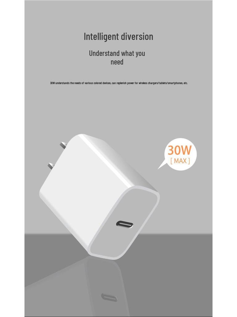 PD30W 3C Certified Fast Charger for Apple 16 Pro - Compatible with Chinese, US, and European Standards