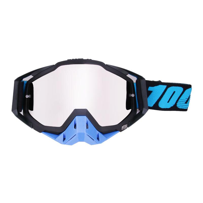 100 Off-Road Motorcycle Goggles with Nose Guard & Windshield Protection for Adults