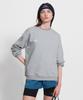 Minasu Track Volume Point Round Sweatshirt_Melange Gray