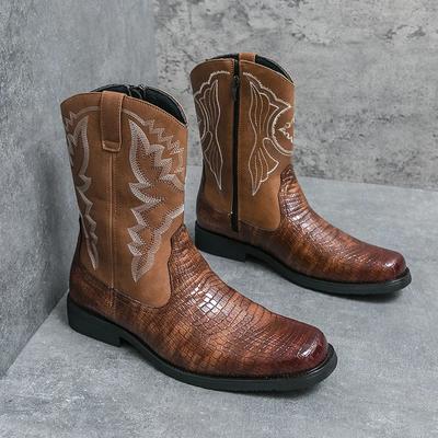 Marca di Design Inverno Vendita Calda Stivali Alti Stivali Chelsea Classici Western da Uomo Scarpe Alte in Vera Pelle da Uomo