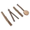Bird Stand Stick Set Safe Stable Wooden Parrot Stand Stick Platform Set for Birds