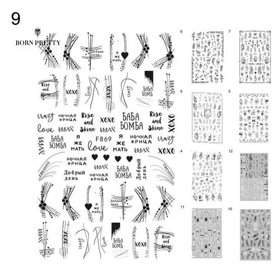 Functional Nail Stickers Nails Ornaments Lovely Colorful DIY