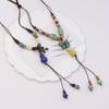 National Style Chinese Style Jingdezhen Ceramic Necklace Sweater Chain Porcelain Bead Bead Pendant Ancient Style Versatile