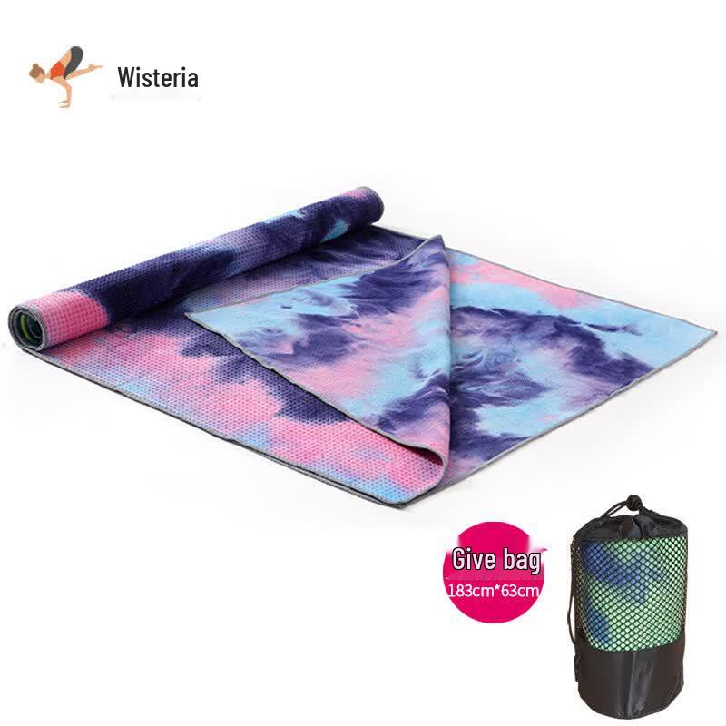 Iron Curtain Cloud Tie-Dye Yoga Mat Towel