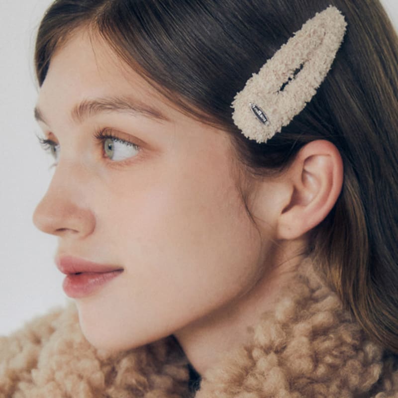 

mellotory boucle side hairpin (beige) beige