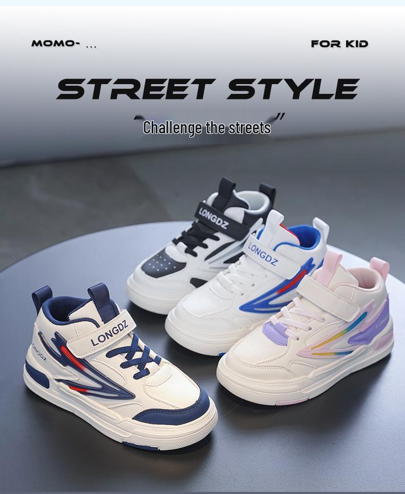 Jungen Herbst 2024 High-Top Rutschfeste Weiche Sohle Skateschuhe für Kinder