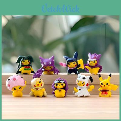Pvc Pikachu Mini Figure Set With Collectible Gashapon Style For Kids And Fans