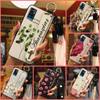 Kickstand Durable Phone Case For ZTE Blade A71/Optus X Swift 5G Back Cover Soft case Flower Fashion Design Lanyard Ring