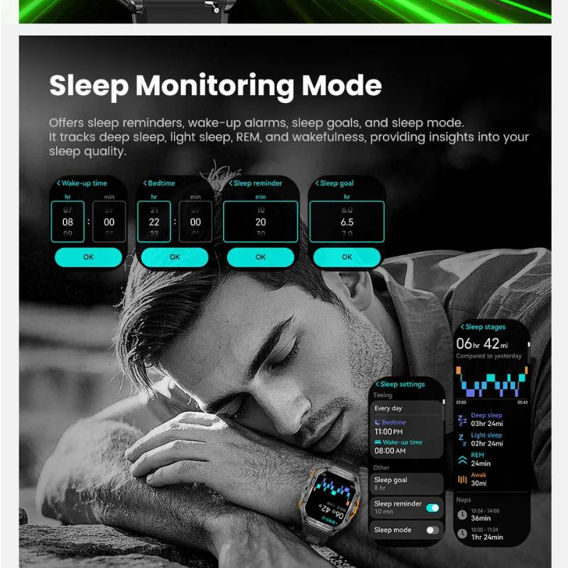2026 New Dual Frequency GPS Smart Watch Men 1.96-inch HD AMOLED Screen Compass Bluetooth Call 5ATM Waterproof Sports Smart Watch