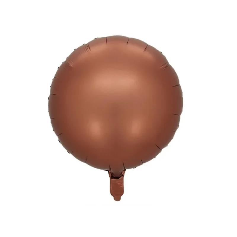 3Pcs 18inch Cream Heat Foil Balloons Green Baby Pink Blue Brown Heart Helium Globos for Birthday Baby Shower Party Decor