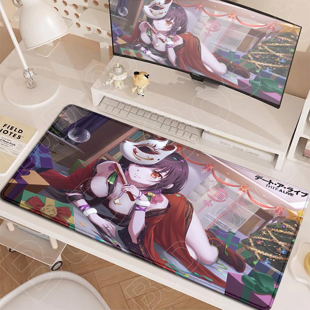 XXL Anime Dívky Tokisaki Kurumi Podložka pod myš Nová Hot Date A Live Hra Podložky pro notebooky a stolní počítače Velká Gumová Podložka na klávesnici s uzamčeným okrajem