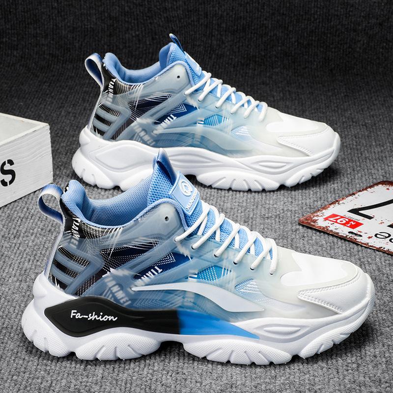 Men's High-Top Leather Sports Shoes for Autumn/Winter - New Fashion Casual Design