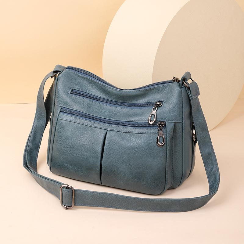 PU Soft Leather Minimalist Shoulder Crossbody Bag