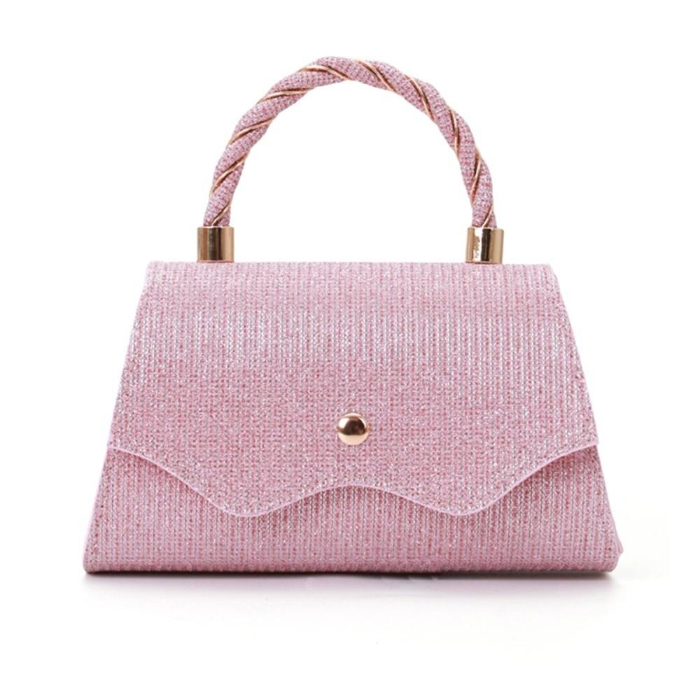 Fashion Pure Color Evening Bag Rhinestones Large Capacity Clutch Bag Women Handbag For Wedding Party