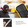 Black Fireproof Passport and ID Storage Bag Waterproof Travel Business Card and Bank Card Anti-demagnetization Clutch Bag