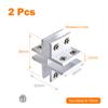 2pcs Right Angle Fixed Glass Clamp Mirror Clip Shelf Holder Showcase Combination Connecting For 8-10mm Glass Fitting