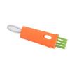 5pcs Razor Cleaning Brush Multi Purpose Portable Nylon Hair Shaver Cleaner Brush for Cup Plate Orange