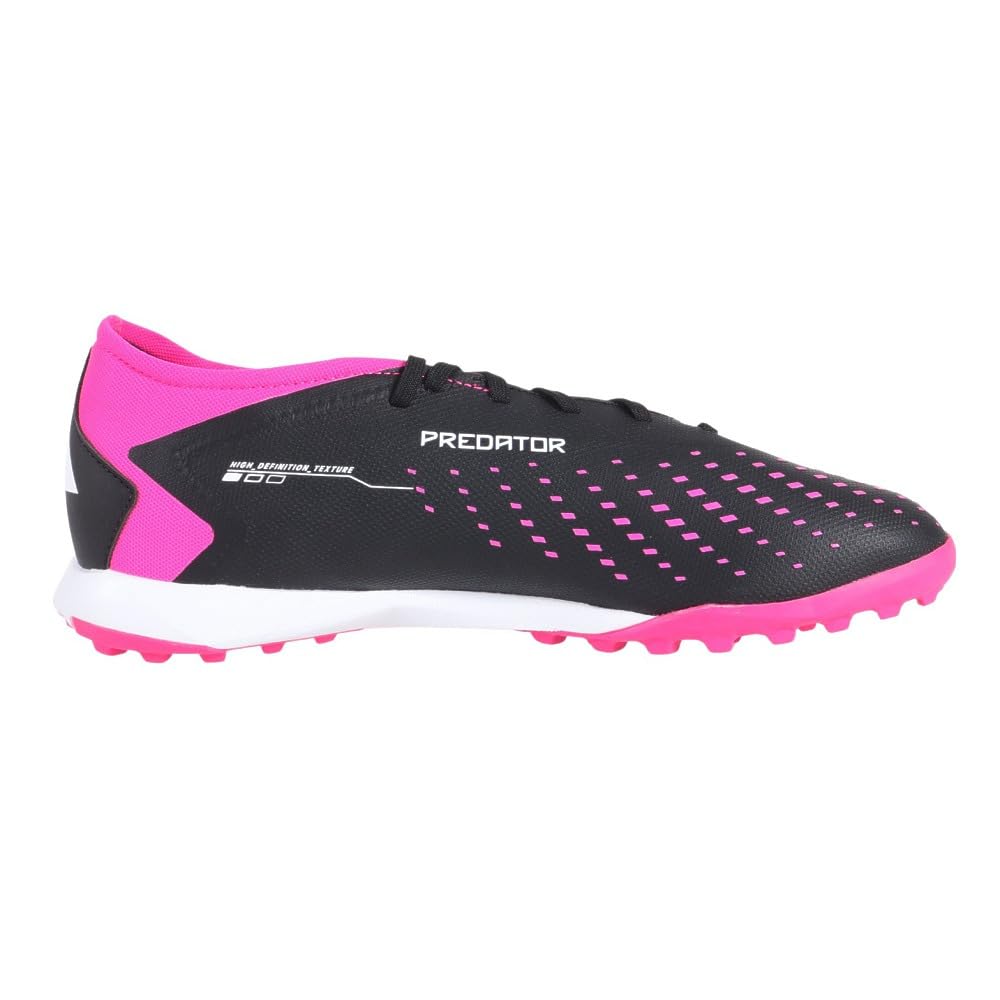 Adidas Predator L TF LTC76 Futsal Core Shock Pink Size 2E Accuracy.3 Shoes, Black/Footwear White/Team (GW4640), 25.5 Cm,