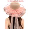 Elegant Sun Hat For Women Paper Straw Breathable And Foldable Lace Bowknot Wide Brims Panama Hat for Camping Travel