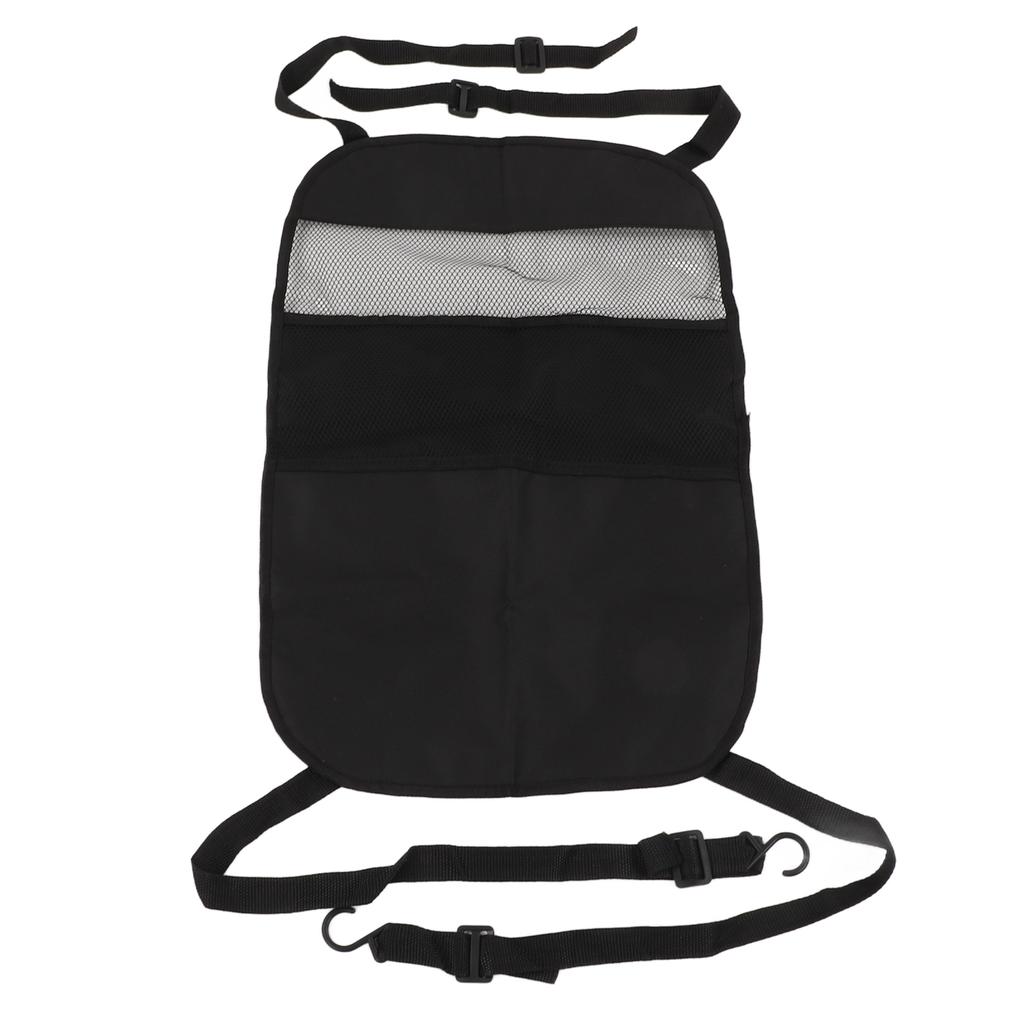 Car Net Pocket Oxford Cloth 59x39cm Black Universal Seat Back Mesh Organizer for Automobiles