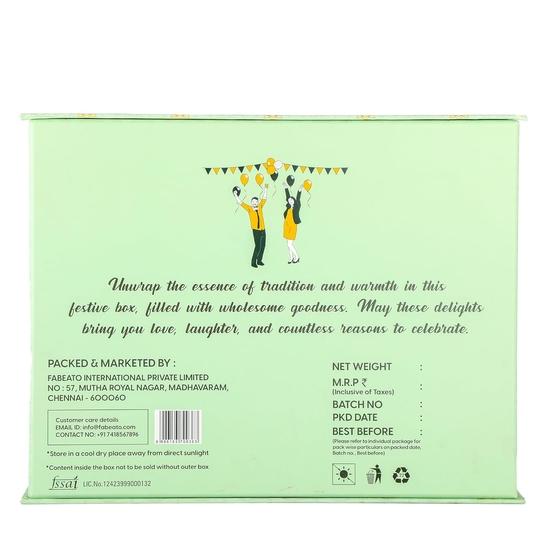 Fabeato Premium Special Mixed Dry Fruits Nuts Seeds Gift Box for 540g| Perfect Festive Gift for Loved Ones| Gift Hamper Box