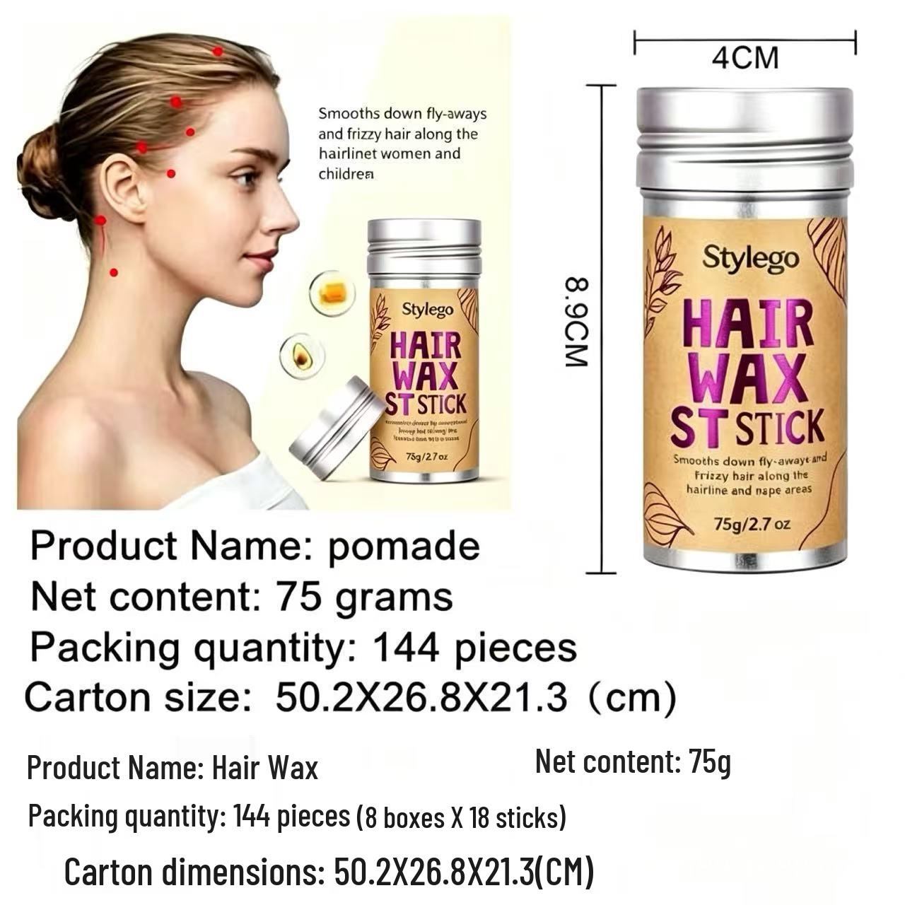 Moisturizing Hair Wax Stick: Anti-Frizz Styling Cream & Fixing Clay for Curly Hair Normal Specification