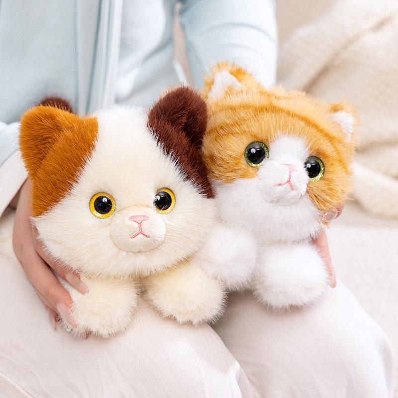 Three-flower cat doll plush toy husky doll cloth doll cute baby elephant