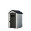 6x8 ft Durable Polypropylene Sheds & Storage Buildings with Metal Frame-Easily Assembled