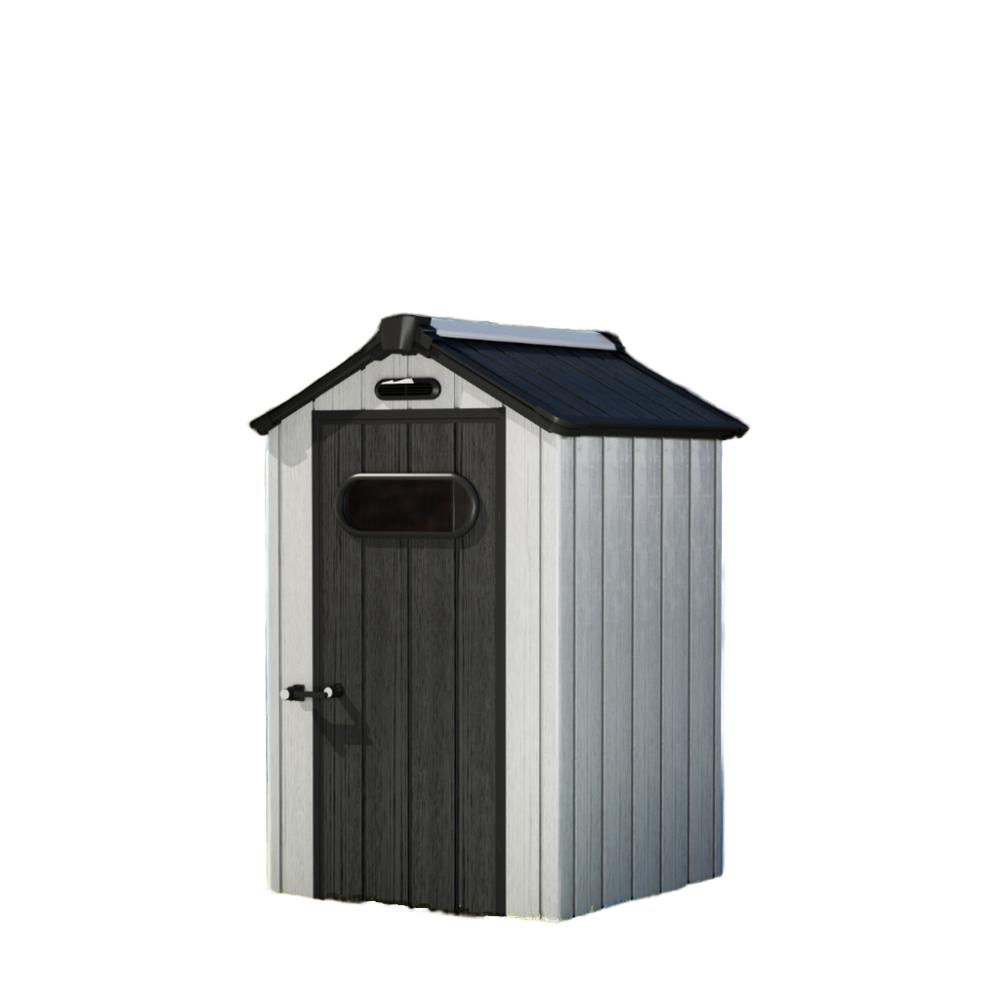 6x8 ft Durable Polypropylene Sheds & Storage Buildings with Metal Frame-Easily Assembled