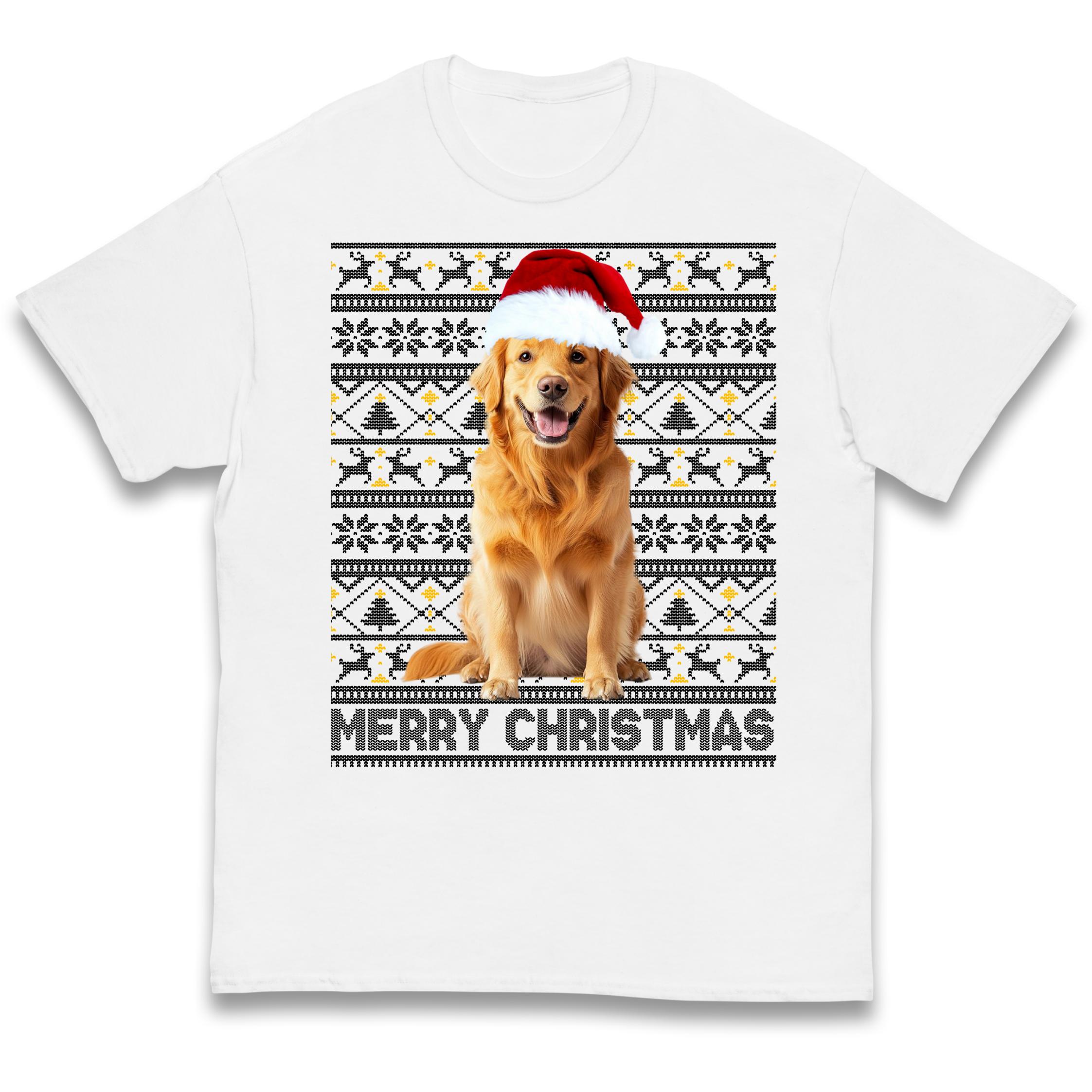 Merry Christmas Dog Kids T-Shirt 100