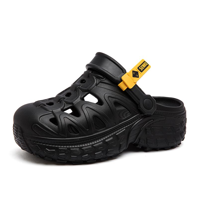 Pánské letní ležérní boty s tlustou podrážkou, plážové sandály, módní, pohodlné, protiskluzové, odolné proti opotřebení, pohodlné, venkovní, plážové, fas