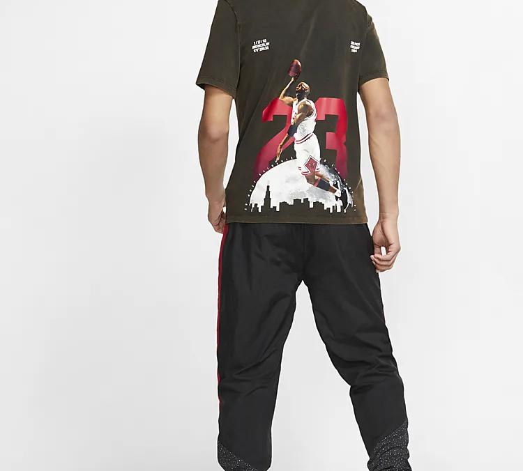 Jordan MJ 23 T Shirts Men's Crew Neck Moderate Straight Fit AQ3735-010