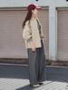 B:MING LIFE STORE by BEAMS Women's 2-Way Military Blouson (Sizes S-M) Light Beige