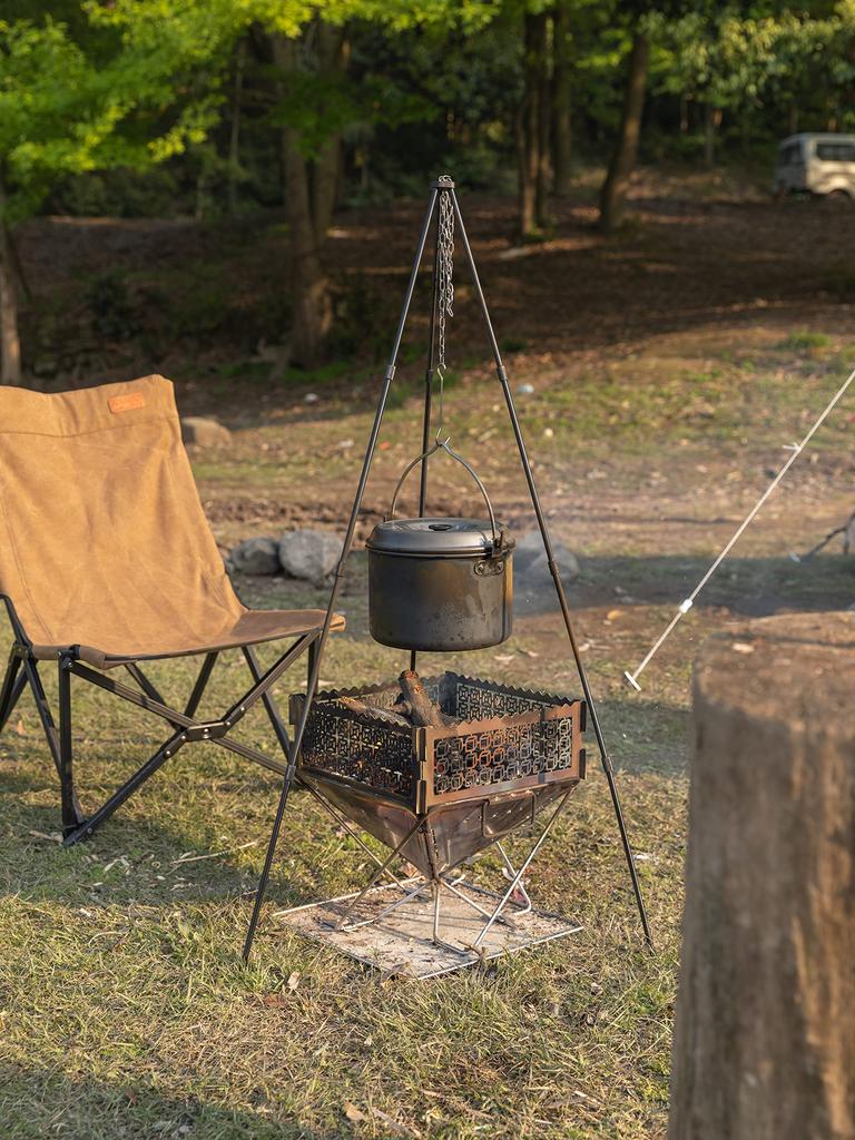 CAMPING MOON Tripod L (15KG weight capacity, 4-section folding tripod, MS-105-BK)