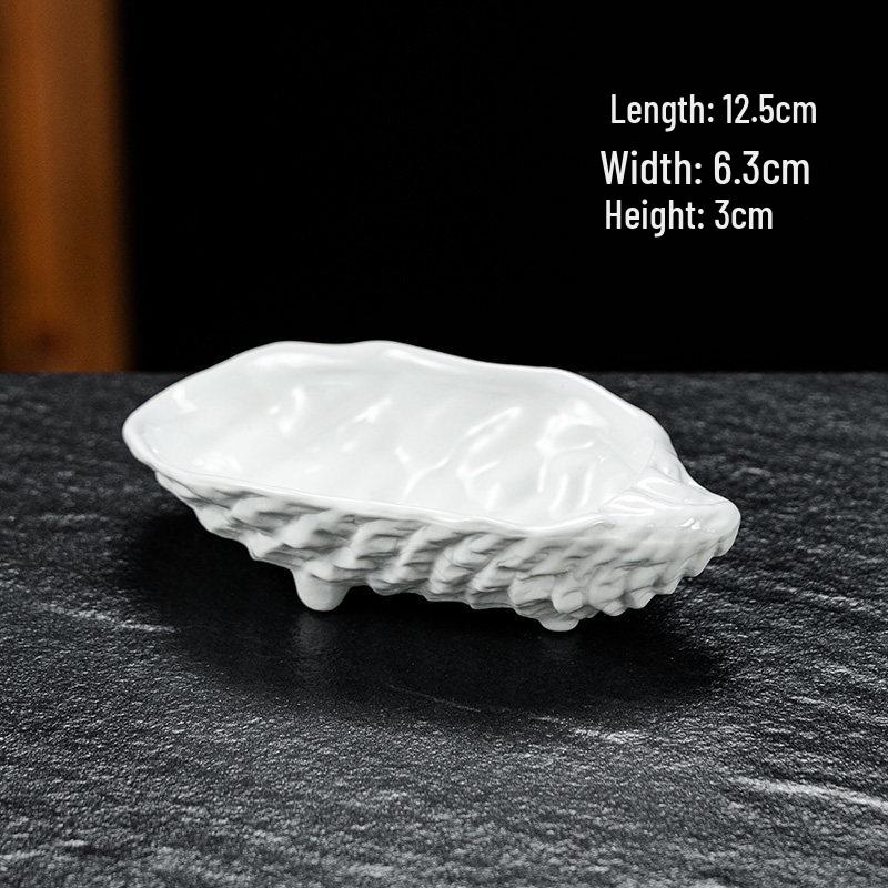 Creative Round White Ceramic Dipping & Seasoning Plate