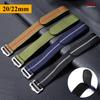 Nylon Strap 20mm 22mm for Seiko for Tudor Hook and Loop Fastener Watch Band for Men Military Waterproof Wrist Bracelet for Omega