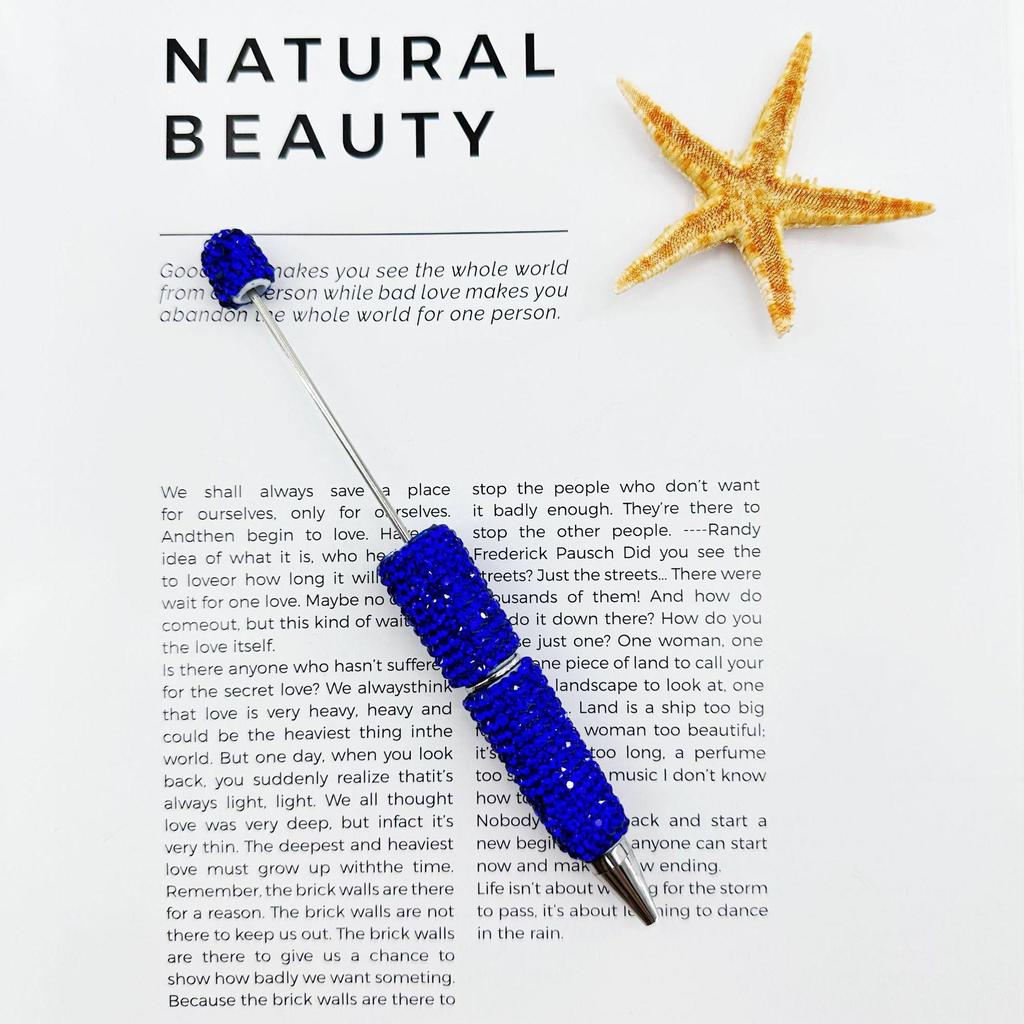 Multi-Color Rhinestone Beaded Ballpoint Pen - Creative Gift Option