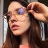 Blue Light Blocking Glasses Women Men Minimalist Round Eyewear Leisure Business Female Male Clear Anti Radiation Filter Glasses
