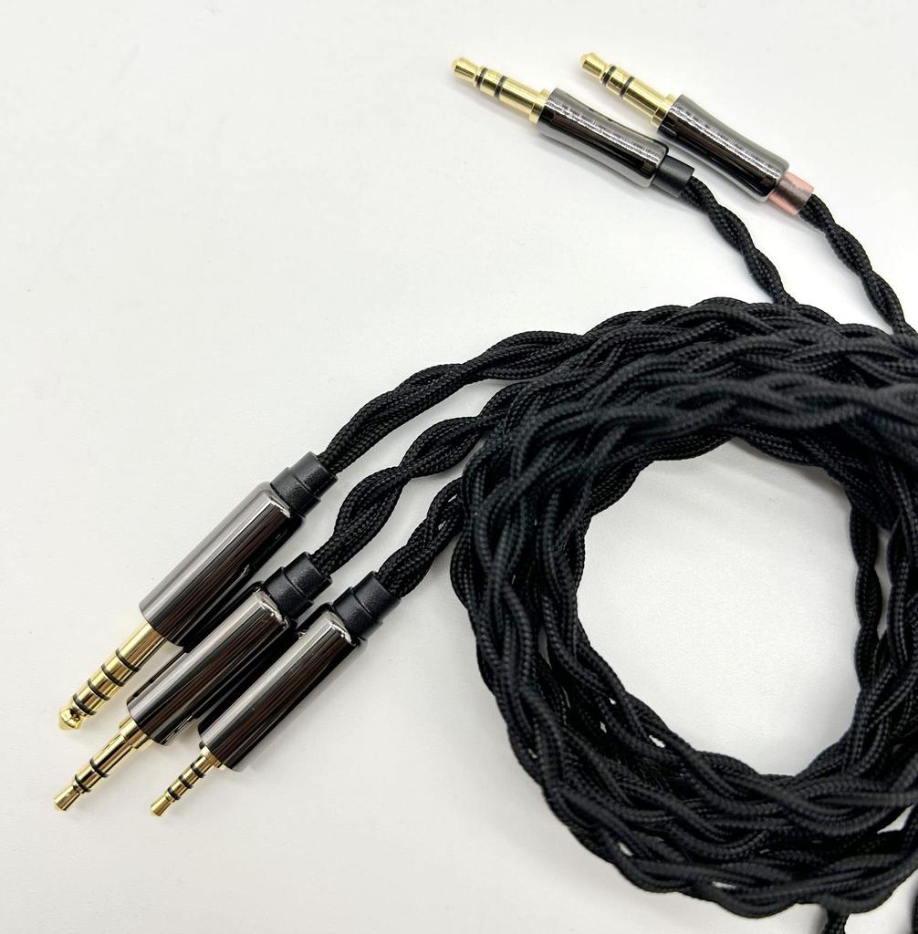 JSHiFi-Seiya Headphone Replacement Cable, 1.5m, 4-Core Silver-Plated with 4.4mm Balanced Plug