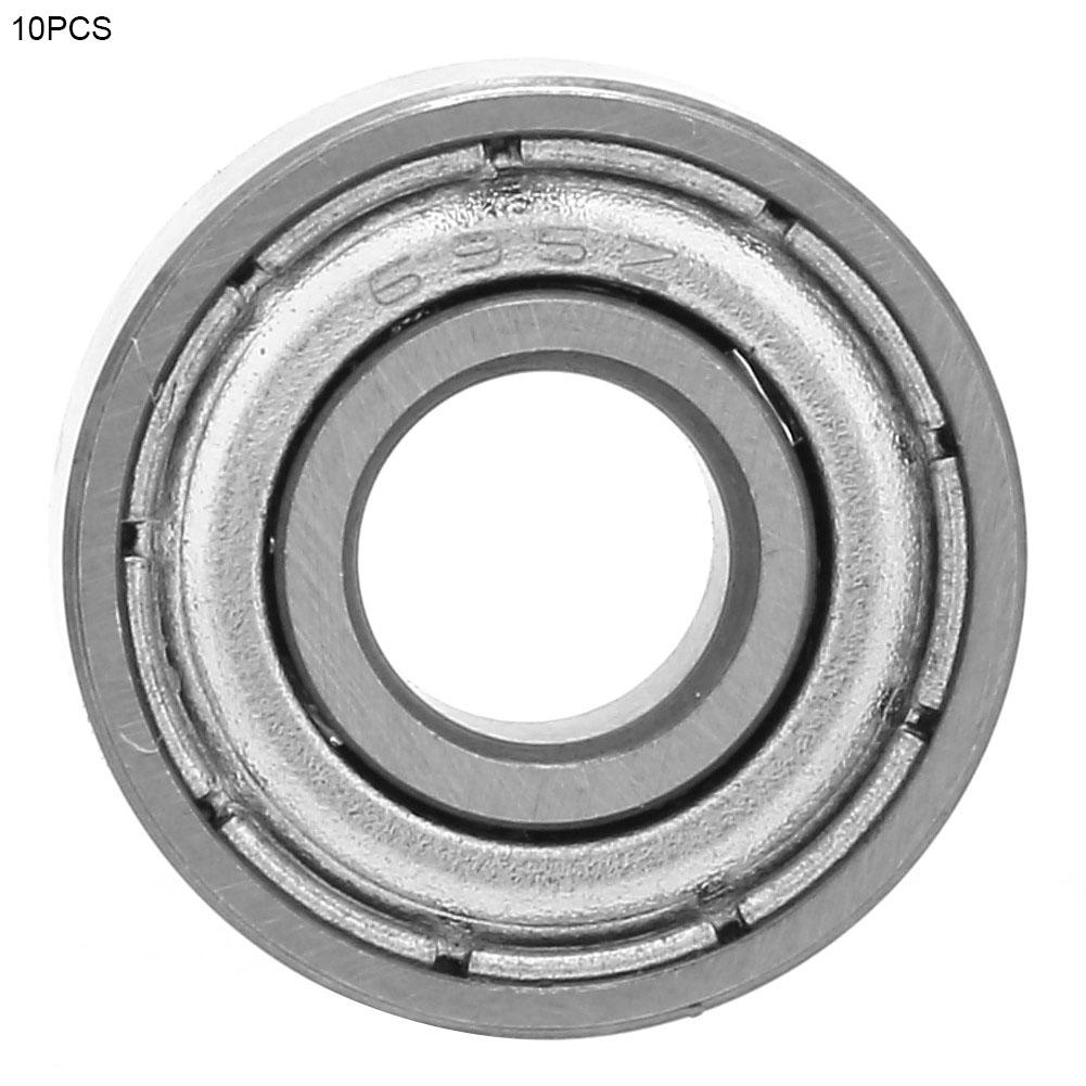 

10pcs High Speed Bearing Steel Double sided Seal Deep Groove Single Column Ball Bearing(695ZZ)