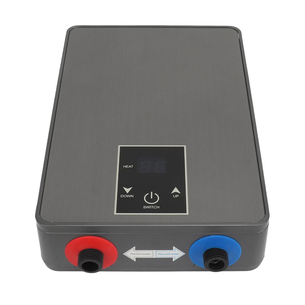 5.5KW 220V Electric Hot Water Heater Manual Adjustment IPX4 Waterproof Instant Hot Water Heater for Kitchen Bathroom