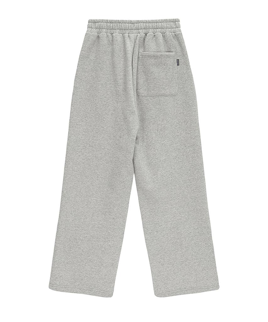 URBANAGE [Non-Fleece Or Fleece] Daily Standard Wide Pants Melange Grey