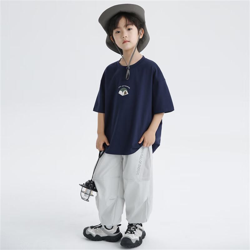Boys' 2025 Pure Cotton Short Sleeve T-Shirt